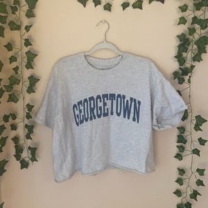 RARE brandy georgetown crop tee